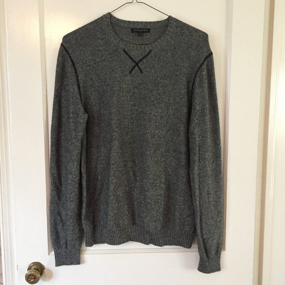 Men's Banana Republic Black Heathered Sweater